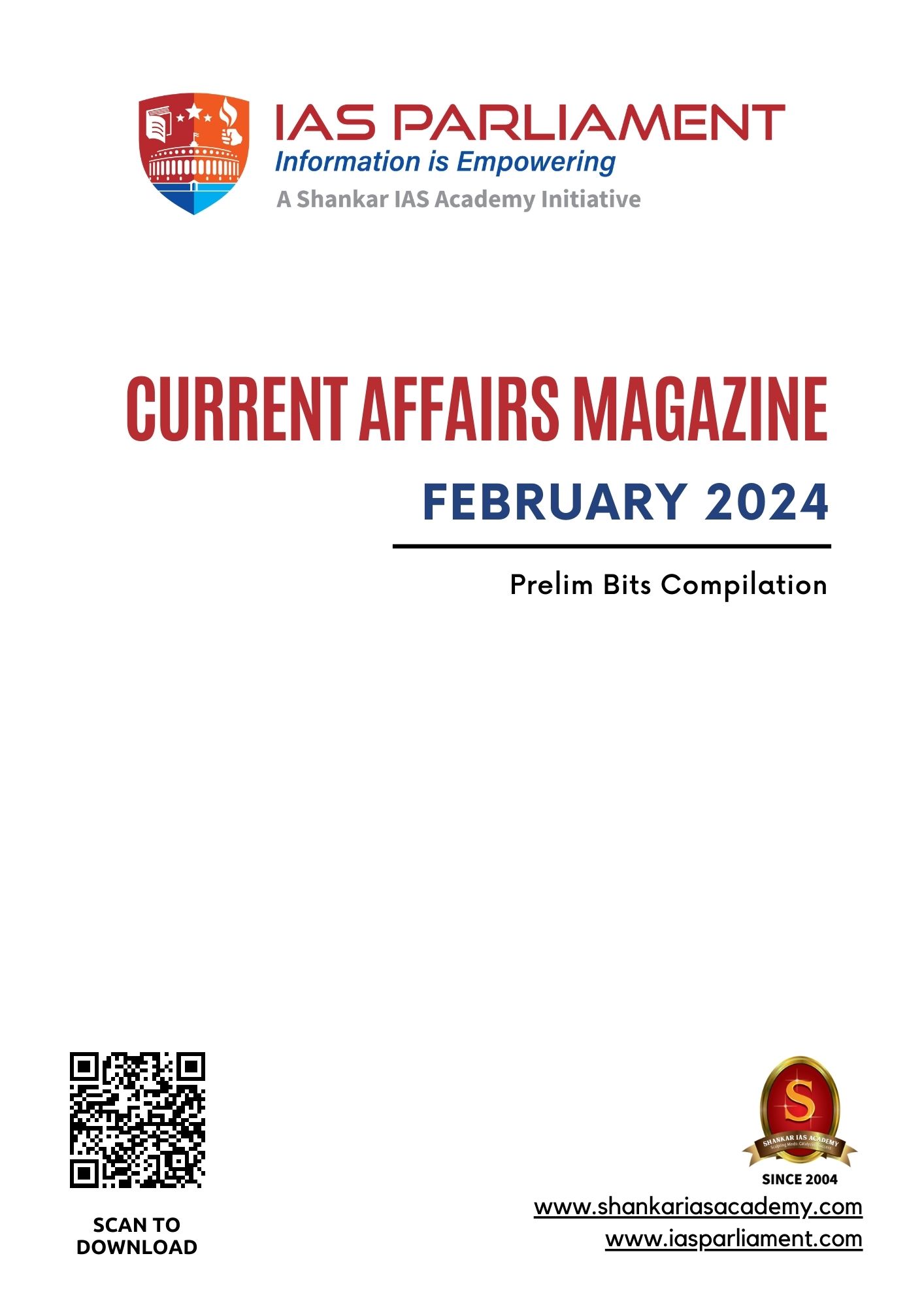 Current Affairs Magazine (Prelim Bits) February 2024 Downloads